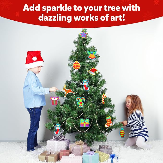 Skillmatics Foil Fun – Christmas Ornaments, Mess-Free Holiday Art - Image 5