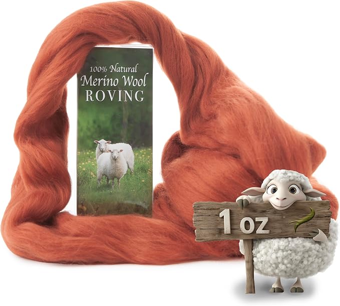 100% Natural Merino Wool Roving by DesertBreezeDistributing