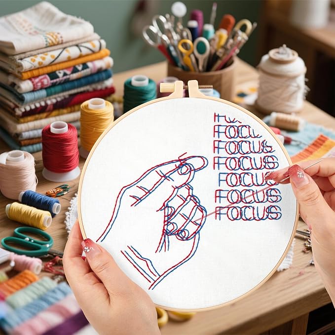 Crafmanoe Easy Hand Embroidery Kits - Image 5