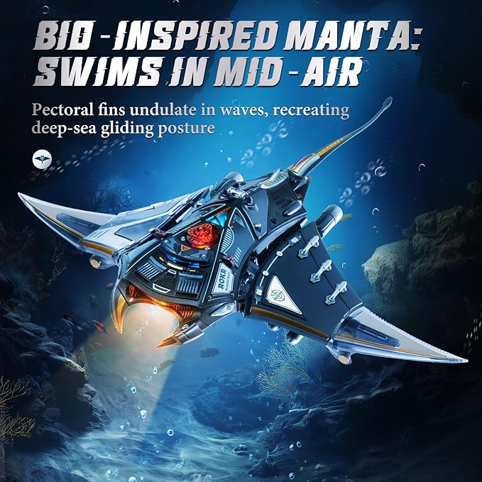 ROKR 3D Metal Puzzles for Adults, Manta Ray Mechanical, 3D Metal Model Kits for - Image 3