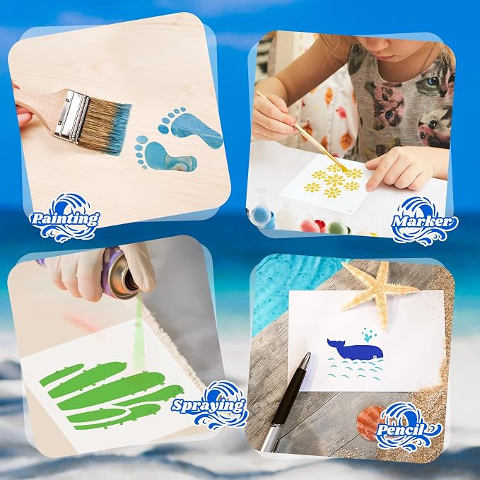 Fainne 100 Pcs 2 Inch Stencils Small Stencils - Image 4