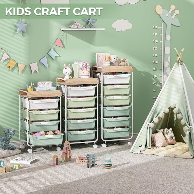 Rolling Craft Storage Cart - Image 7