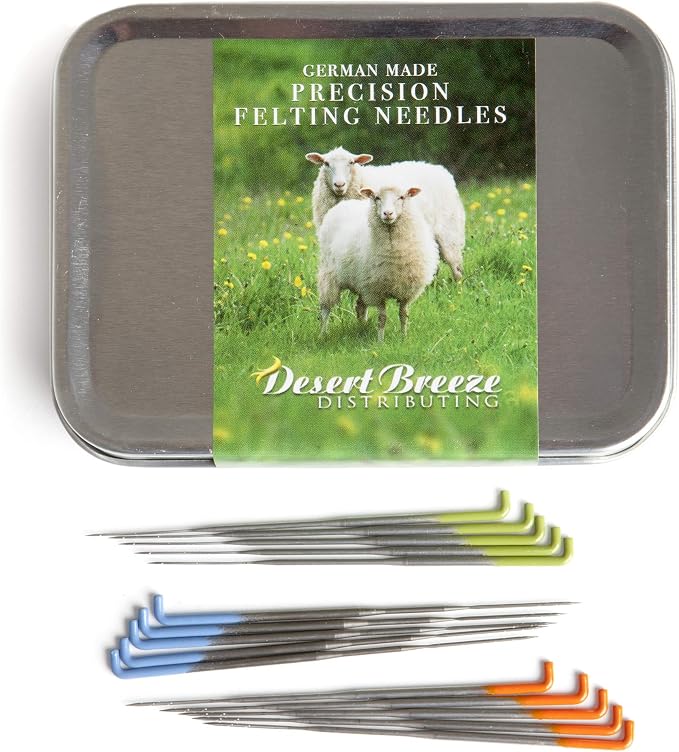 Precision Felting Needles – High Carbon Steel Fiber Arts Tools by DesertBreezeDistributing