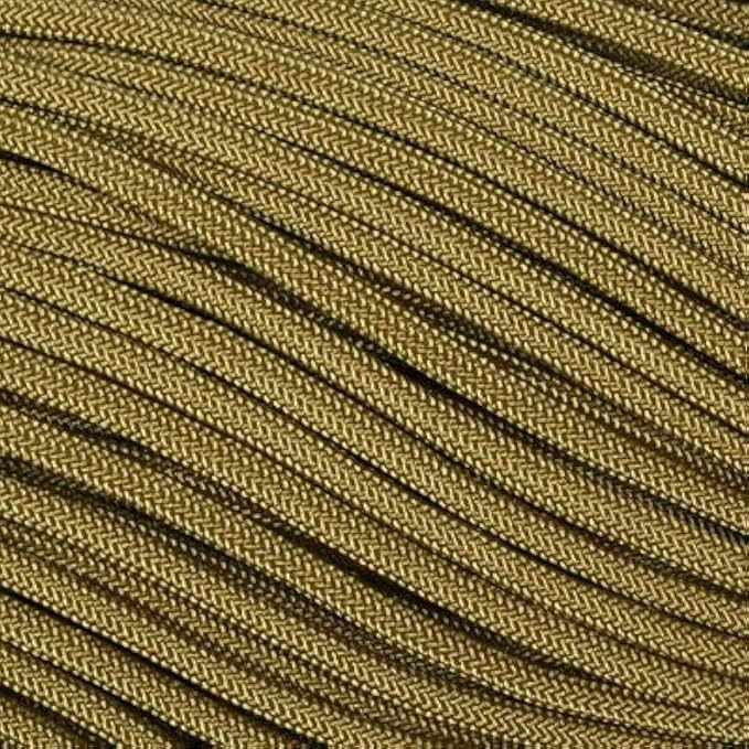 The Paracord Store | Type III 550 Paracord - 100 FT Hank, Coyote Brown | Heavy Duty 7 Strand Tactical Paracord - USA Made Nylon Outdoor Parachute Cord for Camping, Fishing & More - Survival Cord