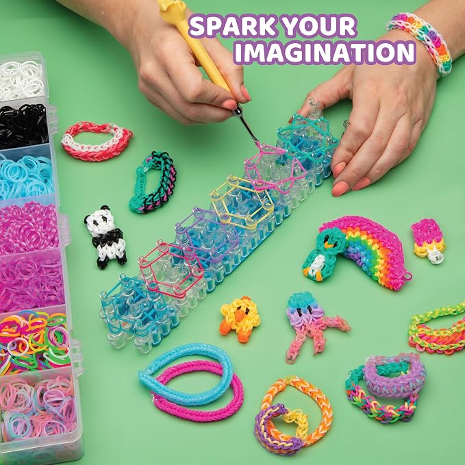 Rainbow Loom MEGA Combo Set, Features 7000+ Colorful Rubber Bands, 2 - Image 3