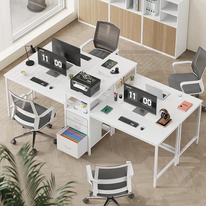 GYIIYUO 93'' Two Person Desk - Image 7