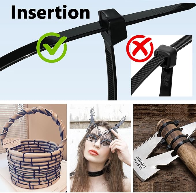 Small Black Zip Ties 4 Inch - Image 5