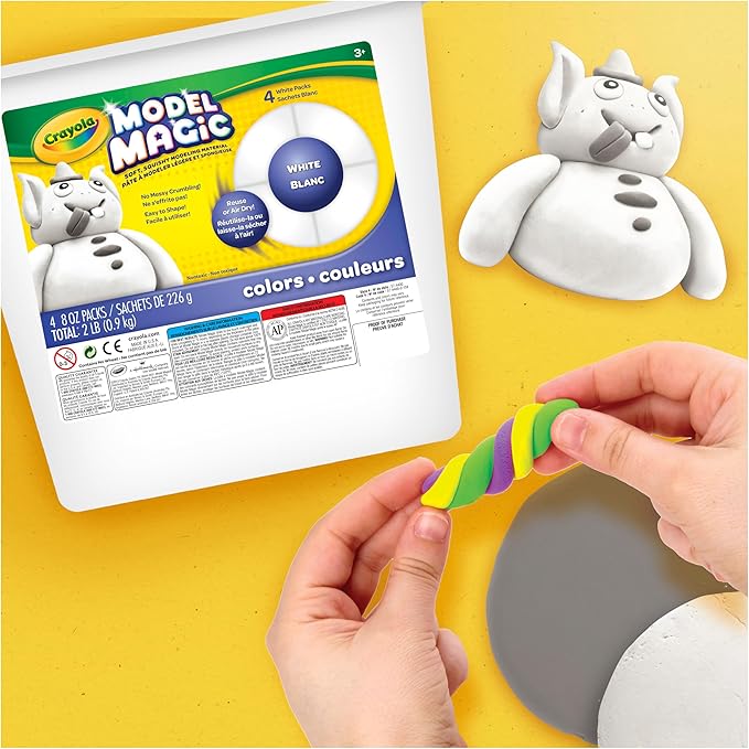 Crayola Model Magic White, Teacher Must Haves & Classroom Essentials, Air‑Dry - Image 6