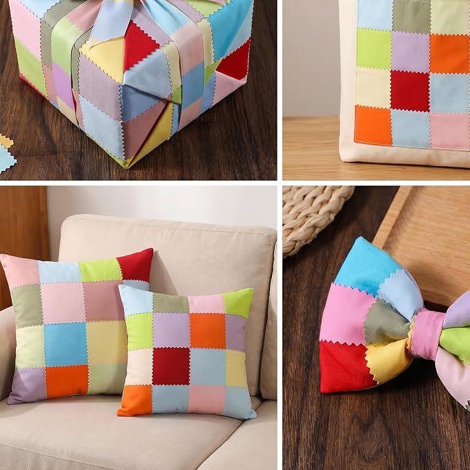 84 Pcs Multicolor Charm Packs for Quiltings, Cotton Quilting Fabric Bundles - Image 5