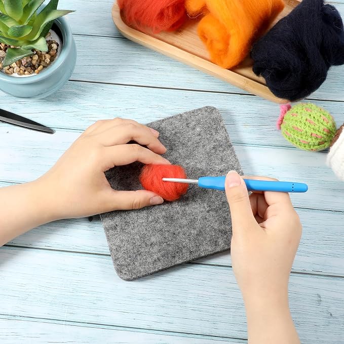 Aeaocvo Needle Felting Pad, 6×6 in Needle Felting Mat - Image 4