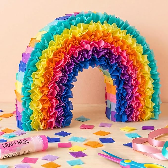 Simetufy 5400 Pcs 1 in Tissue Paper Squares 36 Assorted Colors - Image 2