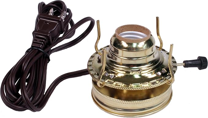 Creative Hobbies® M999EM Mason Jar Electric Oil Lamp Burner DIY Conversion Kit by CreativeHobbies