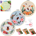 Santune 3 Pack Bee Embroidery Kit by Santune