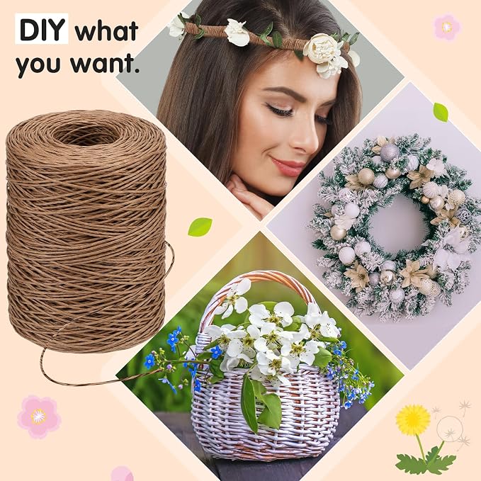 Syhood 673 Feet Floral Vine Bind Wire Rustic Wrapping Wire - Image 6