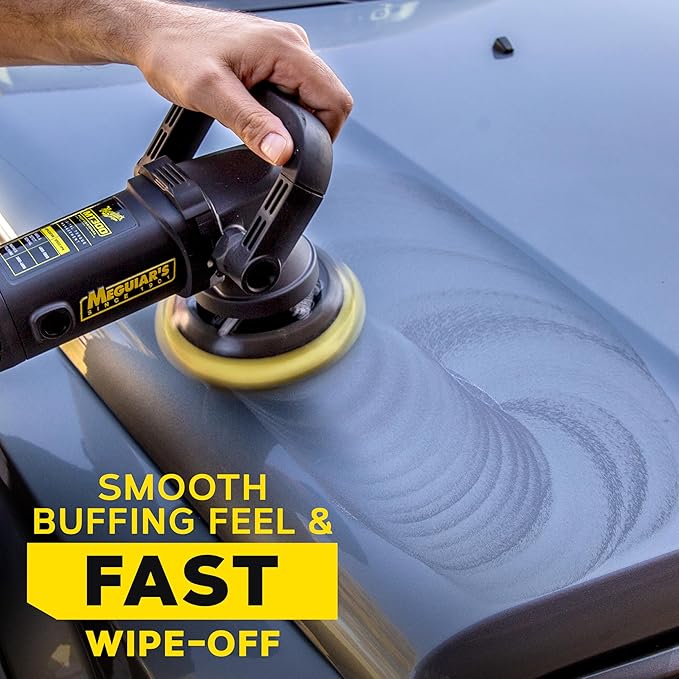 Meguiar's M205 Mirror Glaze Ultra Finishing Polish, Easy-to-Use Formula for Impeccable Shine, Multiple Ways to Apply Mirror Glaze, Removes Defects and Swirls for a High Gloss, 8 Oz Container