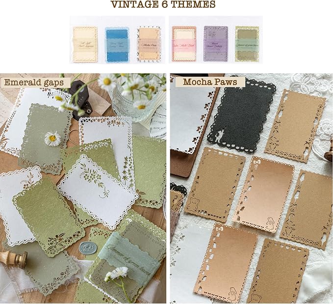 60Pcs Textured Scrapbook Paper Kit - Image 5