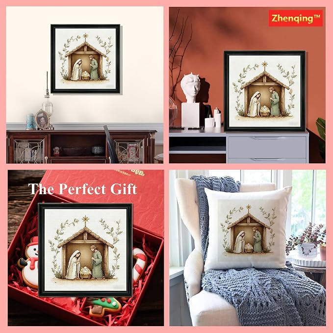 Zhenqing Nativity Scene Cross Stitch Kit - Image 9