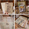 120Pcs Vintage Scrapbook Paper Kit by Unknown