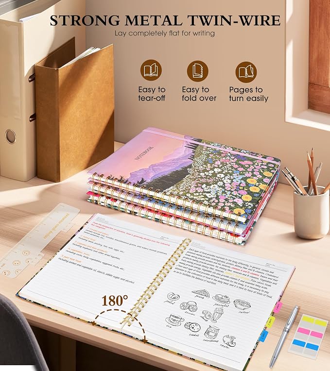 Spiral Notebook Journal 8.5” x 11”, A4 Large Notebooks - Image 6