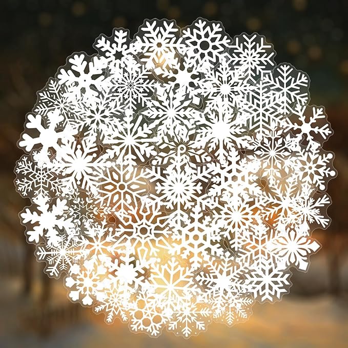 50 PCS Snowflake Stickers for Scrapbooking Journaling Junk Journal Scrapbook by Unknown