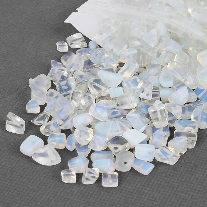 456 PCs Natural Chip Stone Beads, 5-8mm Irregular Multicolor Gemstones Loose - Image 2