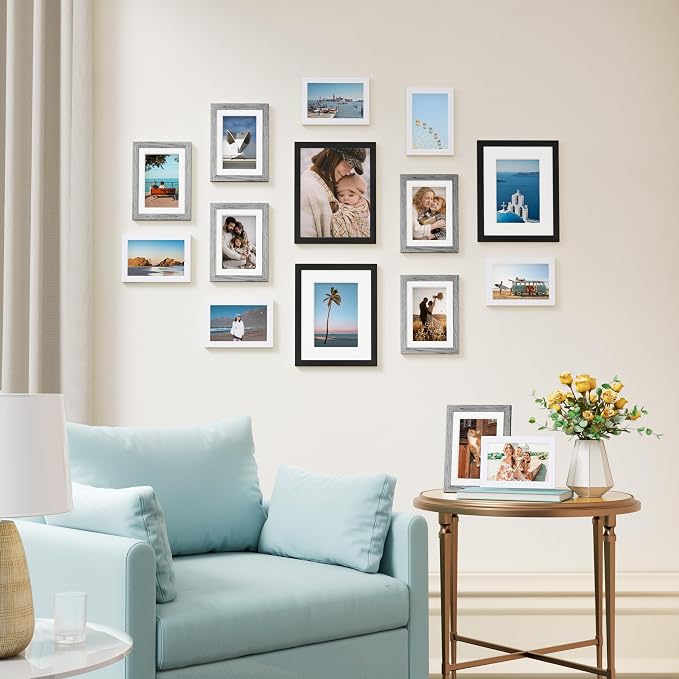 Vittanly 15 Pack Picture Frames Collage Wall Decor, Gallery Frame Set - Image 4