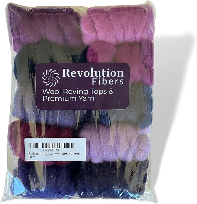 Revolution Fibers | Mixed Merino Wool Variety Pack | Perfect Wool Roving - Image 7