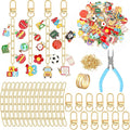 AUGSUN 189Pcs Teacher Keychain Making Kit School DIY Keychain Craft | Keychain by AUGSUN