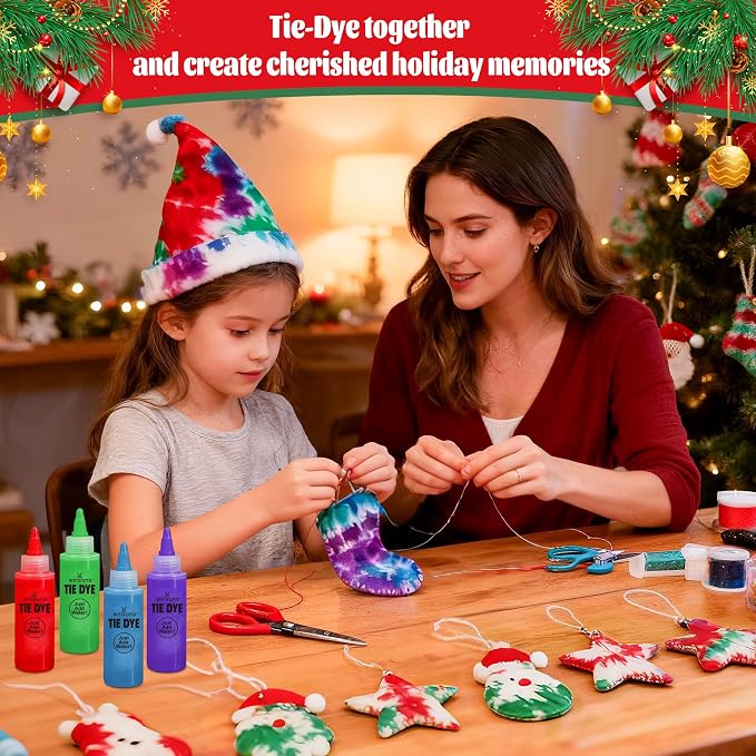 WINSONS Tie Dye Kit 5 Colors Permanent Fabric Dye Art Set - Image 5