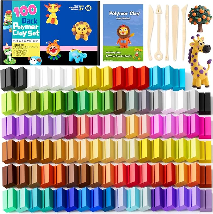CiaraQ Polymer Clay Kit, Mini Modeling Clay Set | by CiaraQ