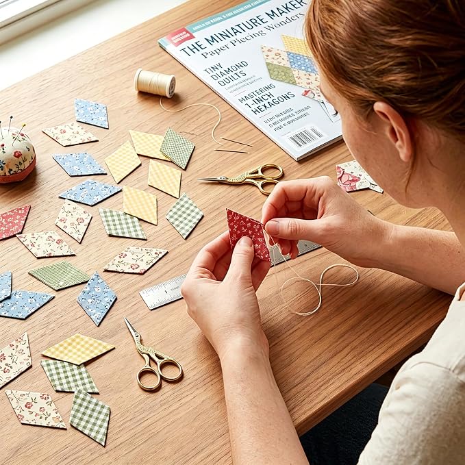 600 PCS 1" Diamond 60 Degrees Piecing Paper Templates, Quilting Templates - Image 7
