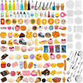 150 Pcs Miniature Food Drinks Bottle Toys Mixed by Diinokiy
