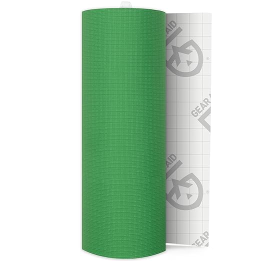 GEAR AID Tenacious Tape 3”x20” Fabric and Vinyl Gear Repair Tape, Quickly Fix Holes and Rips in Puffy Jackets, Rain and Snow Gear, Tents, Sleeping Bag and More, Green, 1 Pack