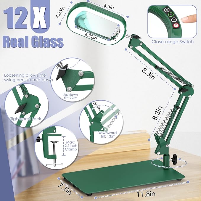 Drdefi 12X Square Magnifying Glass - Image 6