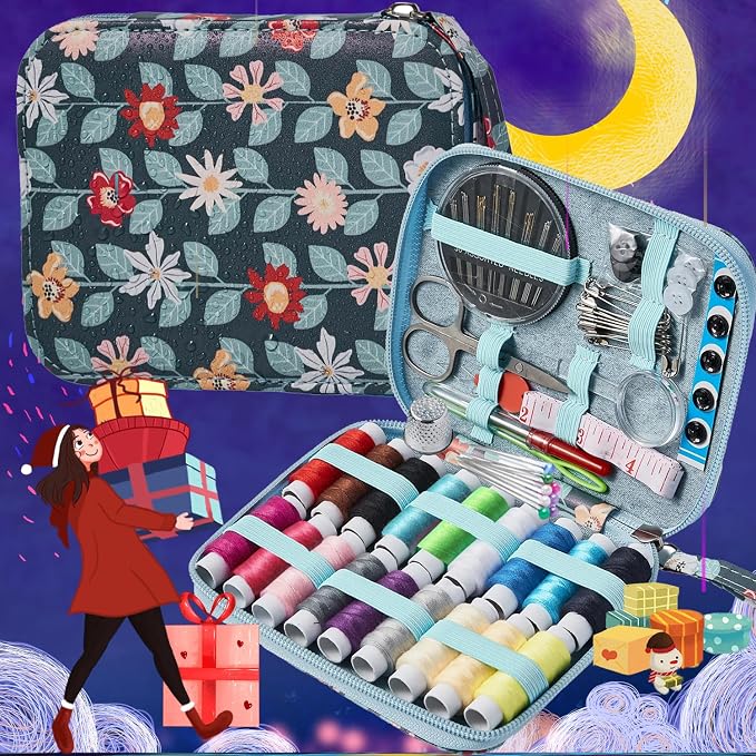 Printing Vines Sewing Project Kits, Travel Portable Sewing Set - Image 7