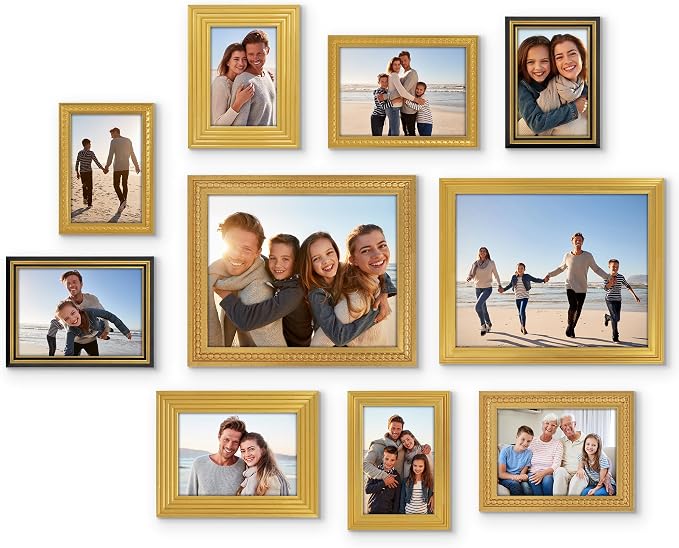 Americanflat Set of 10 Vintage Gold Frames by Americanflat