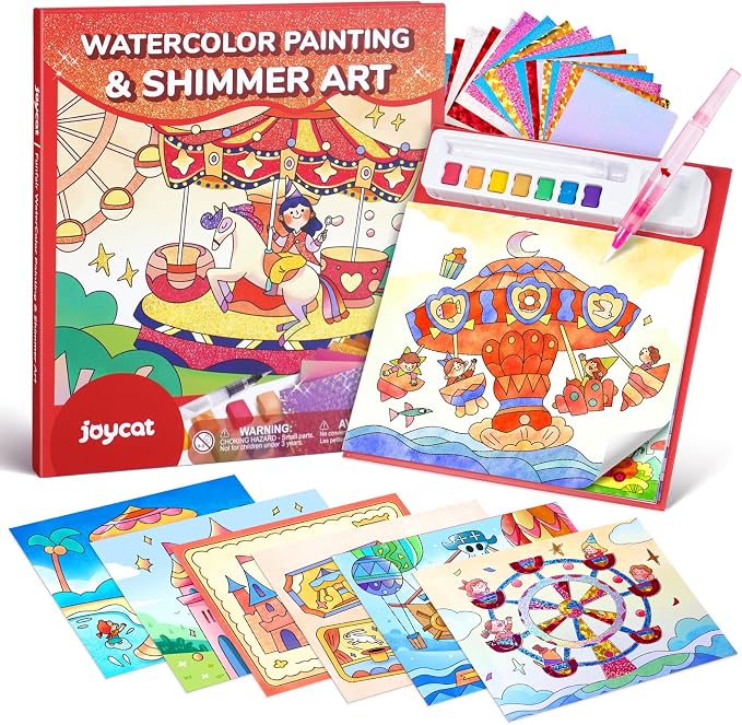 JoyCat Paint with Water Coloring Books & Shimmer Art | Art & Craft Activity by JOYCAT