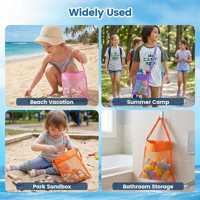 FUTUREPLUSX 6PCS Mesh Beach Bags - Image 6