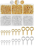 800pcs FIVEIZERO Gold & Silver Small Screw Eye Pins by FIVEIZERO