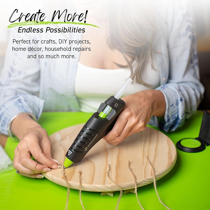 Surebonder Cordless Hot Glue Gun, High Temperature, Full Size, Leather & Other - Image 7
