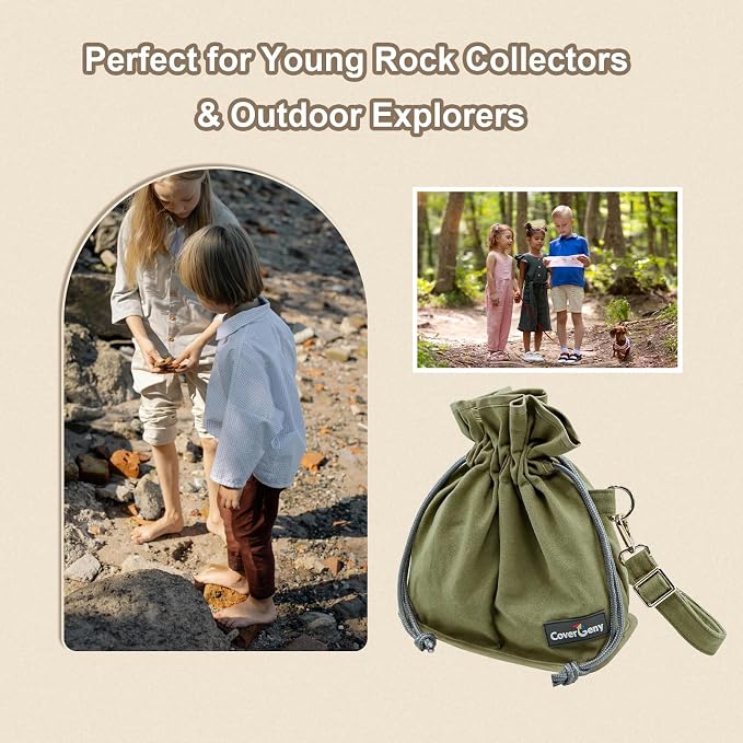 Nature Collection Bag for Rock, Pine Cones, Beach Glass, Teens & Women Canvas - Image 7