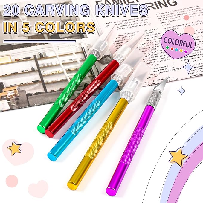 DIYSELF 20 Pack Exacto Knife - Image 2