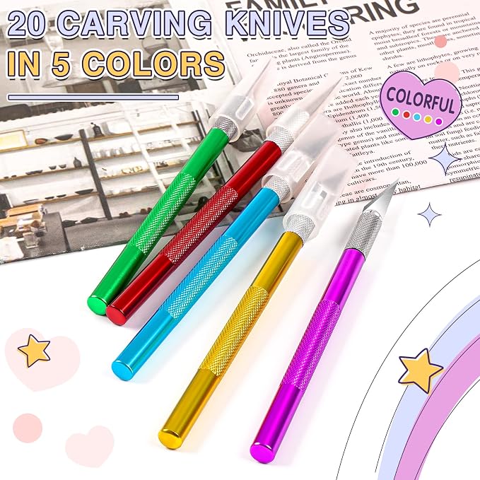 DIYSELF 20 Pack Exacto Knife - Image 2