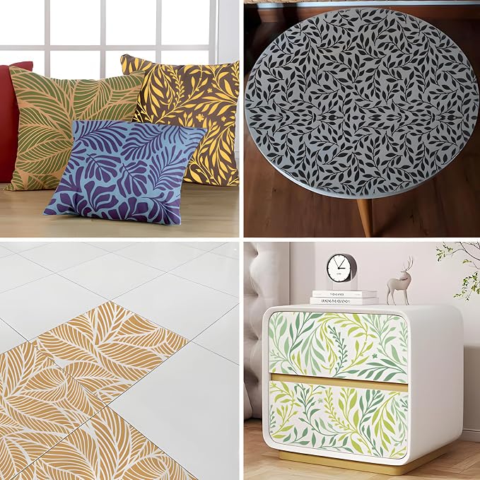 Wall Stencils for Painting Large Pattern, Exquisite Leaf Designs for Wall - Image 3