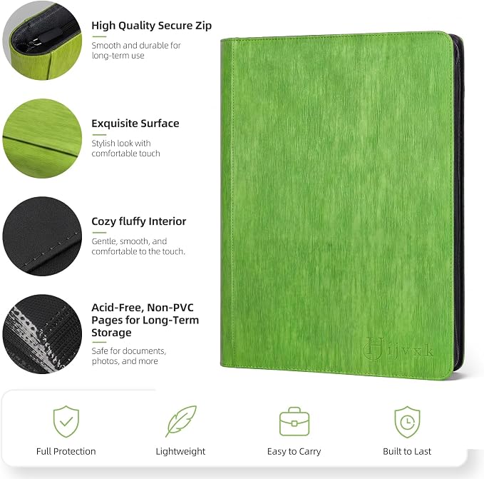 Card Binder 16 Pocket, Premium 1024 Double Sided Pocket Collection Binder - Image 5