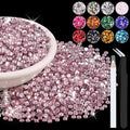 12000PCS 2mm Resin Rhinestones in Bulk, Bedazzling Flatback Crystals Rhinestones by BELLEBOOST