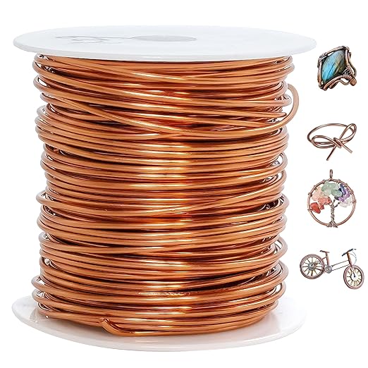 65.6 Feet Tarnish Resistant Copper Wires Electroculture Gardening Copper Wire by CREATZONE
