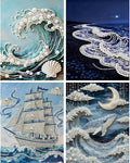 4 Packs Pearl Diamond Painting Kits by Unknown