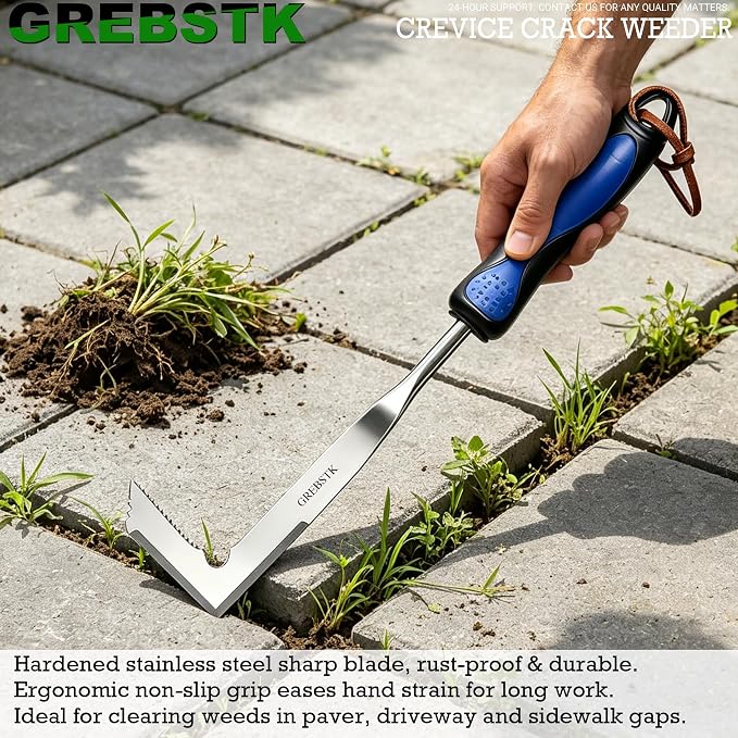 GREBSTK Crack Weeder Crevice Weeding Stainless Steel Sharp Lightweight Tool | - Image 6