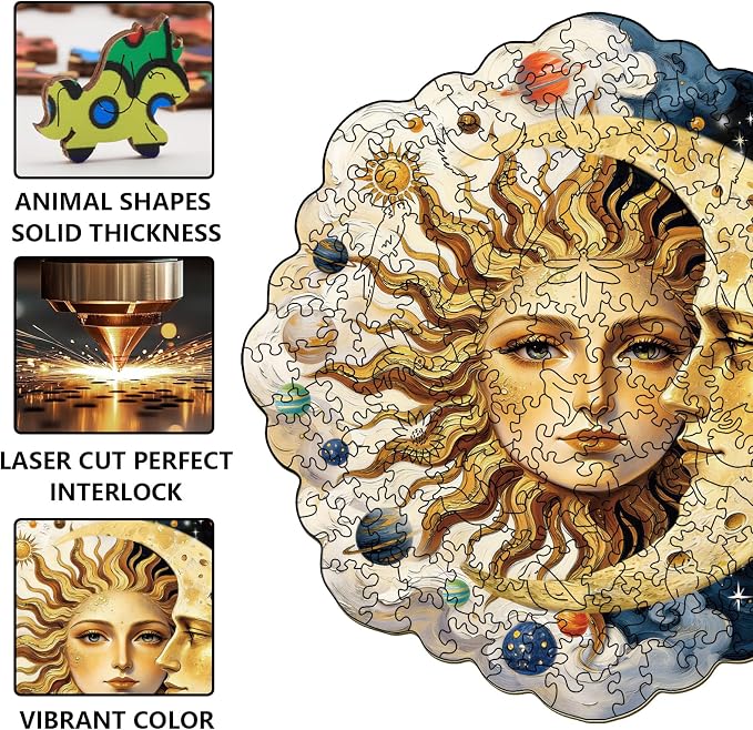 200pcs Divination Wooden Puzzles - Image 3